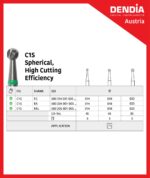 فرز کارباید رند برش بالا (باند سبز) مخصوص آنگل C1S.RA (بسته ۵ عددی) - تصویر 2