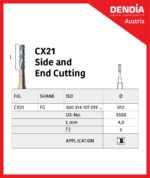 فرز کارباید برش جانبی و انتهایی مخصوص توربین CX21 (بسته ۵ عددی) - تصویر 2